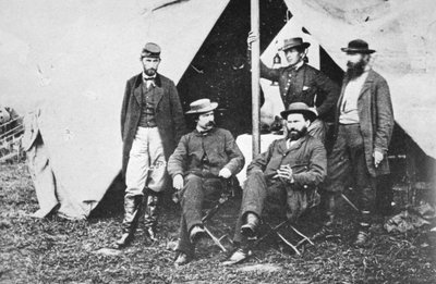 Allan Pinkerton at Antietam after the Battle, 1862 by Mathew B. Brady
